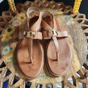 Tory Burch Gigi Flat Sandal - Calf Leather - Style 35418 - Size 7